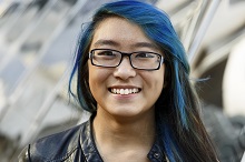 Christina Li photographed at MIT